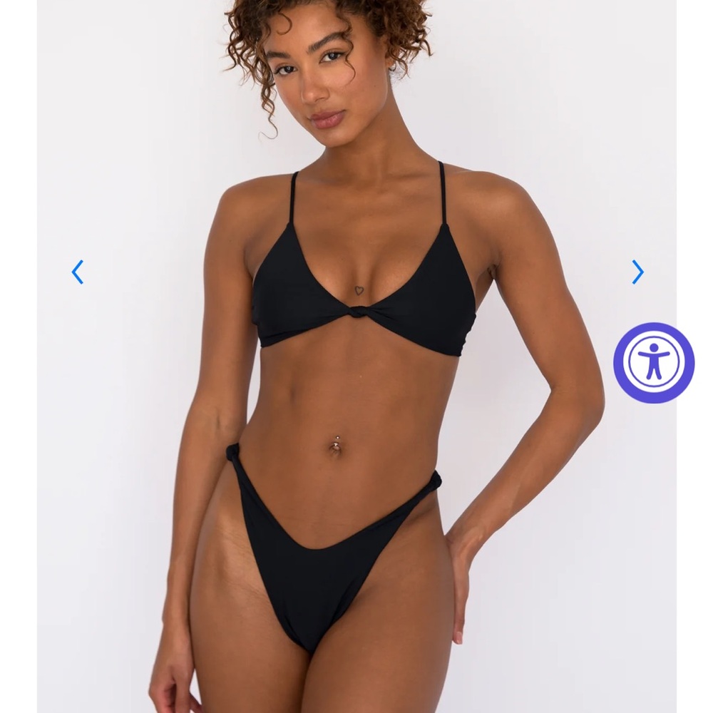 Black Women's Swimwear Bikini top